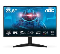 AOC 24B36X 24 Inch FHD Gaming Monitor, 144Hz, IPS, 0.5ms MPRT, Adaptive Sync, HDR10, (1920x1080,HDMI 1x 1.4,DP 1x 1.4) Black