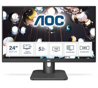 AOC 24E1Q - 24" FHD Monitor, 60Hz, 5ms, IPS, Speakers, FlickerFree, frameless Design (1920x1080 @ 60Hz, 250cd/m², HDMI/VGA/DP), Black