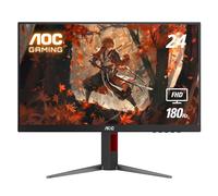 AOC 24G4 24" Gaming Monitor, 1920x1080 Full HD IPS Panel, 180Hz 1ms, 1x HDMI 2.0, 1x Display Port, Adaptive Sync, Audio Headphone Output, Ready