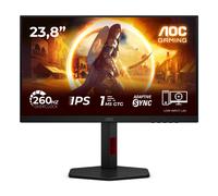 AOC 24G4ZR 23.8 inch FHD Gaming Monitor 260Hz, Fast IPS Panel, 0.3ms MPRT, Adaptive Sync, HDR10, G-Sync Compatible, Height Adjustment, (1920x1080 HDMI 2x 2.0 DP 1x 1.4) Black