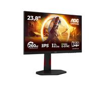 AOC 24G4ZR 23.8 inch FHD Gaming Monitor 260Hz, Fast IPS Panel, 0.3ms MPRT, Adaptive Sync, HDR10, G-Sync Compatible, Height Adjustment, (1920x1080 HDMI 2x 2.0 DP 1x 1.4) Black