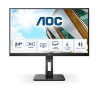 AOC 24P2QM -24 Inch FHD Monitor, VA, 75Hz, 4ms, height Adjust, USB Hub, Speakers, Adaptive Sync,low blue mode, Flicker free, Vesa 100x100 (1920 x 1080, 300 cd/m², HDMI 1.4 / DP 1.2 / USB 3.2), Black