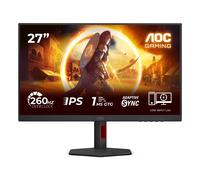 AOC 27G4ZR 27 inch FHD Gaming Monitor 260Hz, Fast IPS Panel, 0.3ms MPRT, Adaptive Sync, HDR10, G-Sync Compatible, Height Adjustment, (1920x1080 HDMI 2x 2.0 DP 1x 1.4) Black