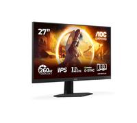 AOC 27G4ZRE 27 inch FHD Gaming Monitor 260Hz, Fast IPS Panel, 0.3ms MPRT, Adaptive Sync, HDR10, G-Sync Compatible, (1920x1080 HDMI 2x 2.0 DP 1x 1.4) Black