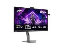 AOC AG276QSG2 27 inch WQHD Gaming Monitor 360Hz, Fast IPS Panel, 0.3ms MPRT, Adaptive Sync, HDR10, G-Sync Compatible, Height Adjustment, Speakers, (2560x1440 HDMI 3x 2.1 TMDS DP 1x 1.4 USB Hub) Black