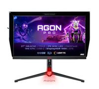 AOC AGON AG274QXM - 27 Inch QHD Gaming Monitor, 170Hz, IPS, 1ms, Mini LED, RGB design, HDR 1000, KVM, Height Adjust, Speakers (2560x1440 @ 170Hz, 600 cd/m² HDMI 2.0 / DP 1.4 / USB-C), black