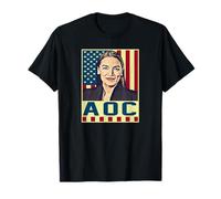 AOC Alexandria Ocasio-Cortez Pop Art Vintage USA America T-Shirt