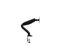 AOC AS110D0 - Single Computer Monitor Arm Mount, Gas Struts Supporting up to 19.4 lbs and up to 27". Grommet and C-clamp mounts Included. Easy Swivel, tilt, Rotate for Ergonomic Setup.