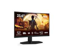 AOC Gaming C24G42E - 24 inch Full HD Curved Monitor, 180 Hz, 0.5 ms, FreeSync Premium (1920x1080, 1x HDMI 2.0, 1x DisplayPort 1.4) black