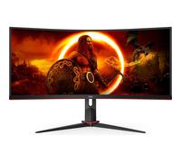 AOC G2 UltraWide Quad HD 34 Inches Monitor Curved Monitor Black / Red [EEK: G]
