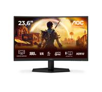 AOC Gaming C24G42E - 24 inch Full HD Curved Monitor, 180 Hz, 0.5 ms, FreeSync Premium (1920x1080, 1x HDMI 2.0, 1x DisplayPort 1.4) black