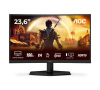 AOC Gaming C24G42E - 24 inch Full HD Curved Monitor, 180 Hz, 0.5 ms, FreeSync Premium (1920x1080, 1x HDMI 2.0, 1x DisplayPort 1.4) black