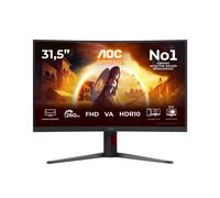 AOC C32G4Z 32 inch FHD Monitor Curved, 260Hz, VA Panel, 4ms GtG, Adaptive Sync, HDR10, FreeSync Prem., Height Adjustment, Speakers, (1920x1080 HDMI 2x 2.0 DP 1x 1.4) Black