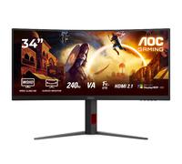 AOC G4 CU34G4Z 34" Curved UWQHD 240Hz 0.3ms Height Adjustable Gaming Monitor