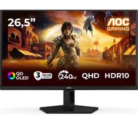 AOC Q27G41ZDF 26.5 inch WQHD Monitor 240Hz, QD-OLED Panel, 0.03ms GtG, Adaptive Sync, HDR10, G-Sync Compatible, (2560x1440 HDMI 1x 2.0 DP 1x1.4) Black/red