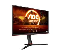 AOC 27G2ZN3/BK 27 inch FHD Gaming Monitor 280Hz, Fast VA Panel, 0.5ms MPRT, Adaptive Sync, HDR10, FreeSync Premium, Height Adjustment, (1920x1080 HDMI 2x 2.0 DP 1x 1.4 ) Black/Red