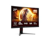 AOC Gaming MOnitor C27G4Z2 27 inch FHD Curved, 260Hz, Fast VA Panel, 0.3ms MPRT, Adaptive Sync, HDR10, FreeSync Premium, Height Adjustment, (1920x1080 HDMI 2x 2.0 DP 1x 1.4) Black