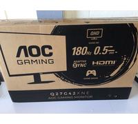 AOC Gaming Q27G42XNE, 27 Inch Quad HD Monitor, 180 Hz, 1 ms, FreeSync Sealed