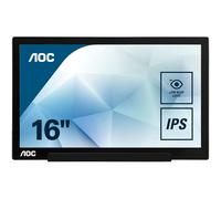 AOC I1601FWUX 15.6" USB-C powered portable monitor, extremely slim, Full HD 1920x1080 IPS, SmartCover, AutoPivot (for devices w/ USB-C DP Alt Mode ..