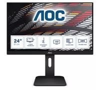 AOC X24P1 - 24 Inch FHD Monitor, 60Hz, 4ms, IPS, Height Adjust, USB Hub, Speakers (1920x1080 @ 60Hz , 300cd/m², HDMI//DP/VGA/DVI/ USB 3.1)
