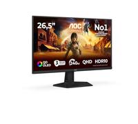 AOC Q27G41ZDF 26.5 inch WQHD Monitor 240Hz, QD-OLED Panel, 0.03ms GtG, Adaptive Sync, HDR10, G-Sync Compatible, (2560x1440 HDMI 1x 2.0 DP 1x1.4) Black/red