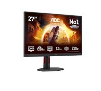 AOC Q27G4SRU 27-inch QHD Gaming Monitor, 300 Hz, IPS, 0.3 ms MPRT, Adaptive Sync, HDR400, Height Adjustment, Speakers, G-Sync Comp., (2560 x 1440, HDMI 2 x 2.1, DP 1 x 1.4 USB Hub) Black/Red