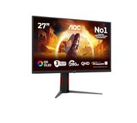 AOC Q27G4ZD 27 inch WQHD Monitor 280Hz, QD-OLED Panel, 0.03ms GtG, Adaptive Sync, HDR400 TrueBlack, G-Sync Compatible, Height Adjustment, (2560x1440 HDMI 2x 2.1 DP 1x 1.4 USB Hub) Black