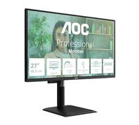 AOC Computer Monitor Q27P4U 27" (68.6 cm) 2560 x 1440 Wide Quad HD Black
