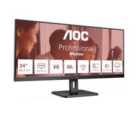 AOC U34E2M computer monitor 86.4 cm (34") 3440 x 1440 pixels Wide Quad HD Black