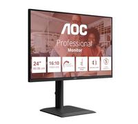 AOC X24E4U 24 inch WUXGA Monitor 100Hz, IPS Panel, 4ms GtG, Adaptive Sync, HDR Mode, Height Adjustment, Speakers, (1920x1200 HDMI 1x 1.4 DP 1x1.4 USB Hub) Black