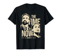 AOC Zohran Mamdani 2028 The Time is Now Political Campaign T-Shirt