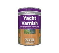 AOC24 1pc Yacht Varnish 300ml Tin, Clear Gloss Finish, Long-Lasting Waterproof Coating, Ideal for Wood, Doors, Windows & Outdoor Surfaces, Non Cracking Interior & Exterior Items, Easy DIY Application