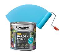 AOC24 2.5L Garden Paint Summer Sky, Water Based Outdoor Paints, Long Lasting Weather Resistant, Fast Drying Color for Wood, Bricks, Pots, Anti Crack Peeling DIY Paint (Summer Sky, 2.5 L)