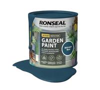 AOC24 250ML Garden Paint Midnight Blue, Water Based Outdoor Paints, Long Lasting Weather Resistant, Fast Drying Color for Wood, Bricks, Pots, Anti Crack Peeling DIY Paint (Midnight Blue, 250 M L)