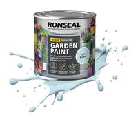 AOC24 250ML Garden Paint White Ash, Water Based Outdoor Paints, Long Lasting Weather Resistant, Fast Drying Color for Wood, Bricks, Pots, Anti Crack Peeling DIY Paint (Cool Breeze, 750 M L)