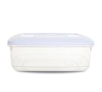 AOC24 - 2L Plastic Food Storage Box - Airtight Lid Rectangular Food Storage Container - Stackable Leakproof Clear Storage Container - Meal Food Prep Boxes, Fridge Owen Dishwasher Safe (2L)