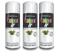 AOC24 - 400ml Brilliant White Gloss Spray Paint - All Purpose Gloss Finish Spray Paints - Use On Metal, Wood, Plastic Renovation White Spray Paint - Quick Drying Paint Gloss Sprays Paint (3)