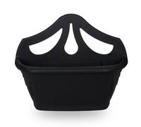 AOC24 - 42cm Wall Hanging Planter - Plastic Plant Flower Pot Indoor Outdoor - Garden Fence Hanging Planters - Venetian Design Drainage Holes - Fence Pot Container - 42 x 18 x 34 cm (1, Black)