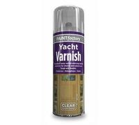 AOC24 All Purpose Acrylic Based Varnish Spray Paint 400ml - Matt, Gloss, Yacht, Finish - Interior & Exterior Wood, Metal, Fibreglass, Plastic Paint - Tough & Durable Anti Mould Spray Paint