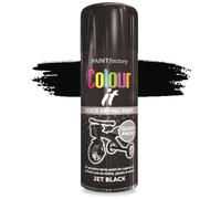AOC24 All Purpose Spray Paint Crimson Red - 400ml Aerosol Spray Can | Quick Dry, Gloss Finish | Ideal for Wood, Metal, Plastic, Craft, DIY, Indoor & Outdoor Use (1, Jet Black 400ml)