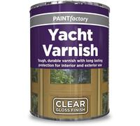 AOC24 - All Purpose Varnish Paint Tin 300ml - Gloss, Matt, Yacht Clear Finish Paint - Tough, Durable Varnish Tin - Interior & Exterior Application - Use On Concrete, Metal & Wood (Yacht Varnish)