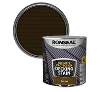 AOC24 Decking Stain Paint Sage 2.5L - Slip Resistant & Rainproof Exterior Wood Protection - Ideal for Decking, Fences & Furniture - Long-Lasting Colour for Hardwood & Softwood - (Dark Oak, 2.5L)