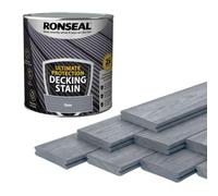 AOC24 - Decking Stain Paint Slate 2.5L - Slip Resistant Ultimate Protection - Use On Exterior Hardwood Softwood Paint - Protects from Scuffs, Scratches and Foot Traffic