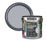 AOC24 Garden Fence Paint 2.5l - Multi-Surface Exterior Paint for Wood, Brick, Metal, Stone & Terracotta - Waterproof, Resists Fading, Matt Finish for Sheds, Fences, Garden Furniture Pint Pebble