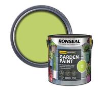 AOC24 Garden Fence Paint 2.5l - Multi-Surface Exterior Paint for Wood, Brick, Metal, Stone & Terracotta - Waterproof, Resists Fading, Matt Finish for Sheds, Fences, Garden Furniture Lime Zest
