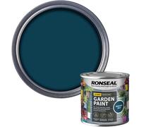 AOC24 Garden Fence Paint 250ml - Multi-Surface Exterior Paint for Wood, Brick, Metal, Stone & Terracotta - Waterproof, Resists Fading, Matt Finish for Sheds, Fences, Garden Furniture Midnight Blue