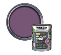 AOC24 Garden Fence Paint 750ml - Multi-Surface Exterior Paint for Wood, Brick, Metal, Stone & Terracotta - Waterproof, Resists Fading, Matt Finish for Sheds, Fences, Garden Furniture Purple Berry