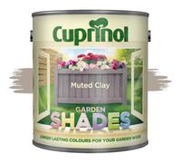 AOC24 Garden Fence Shade Paint - Exterior Wood Paint for Sheds, Fences - Water-Based, Quick Drying 1 Hour - Use on Wood, Terracotta, Stone, Brick - Outdoor Garden (Muted Clay, 2.5 Liters)