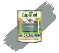 AOC24 Garden Fence Shade Paint - Exterior Wood Paint for Sheds, Fences - Water-Based, Quick Drying 1 Hour - Use on Wood, Terracotta, Stone, Brick - Outdoor Garden (Wild Thyme, 1 Liter)