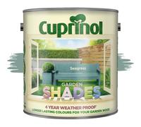 AOC24 Garden Fence Shade Paint - Exterior Wood Paint for Sheds, Fences - Water-Based, Quick Drying 1 Hour - Use on Wood, Terracotta, Stone, Brick - Outdoor Garden (Seagrass, 2.5 Liters)